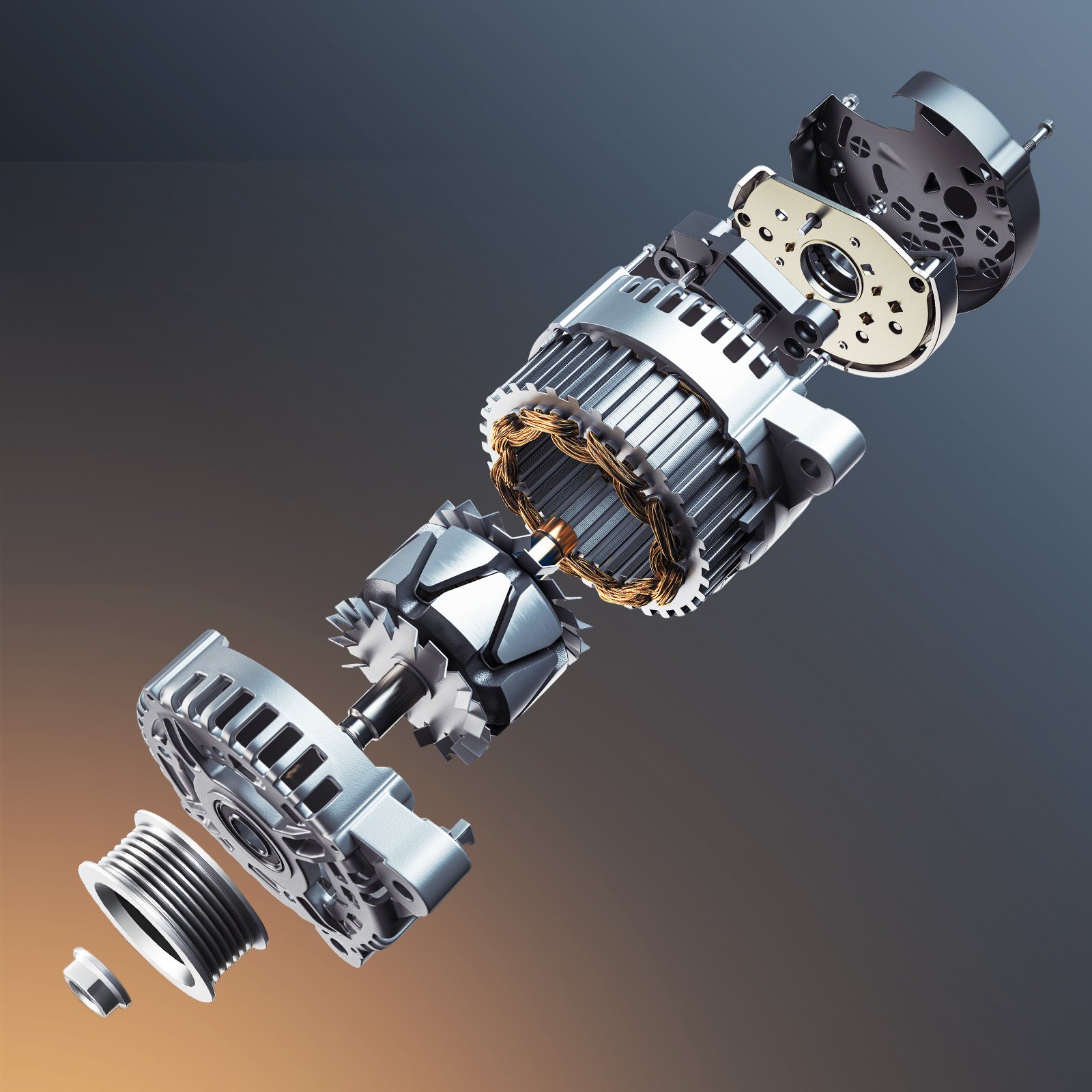 VEVOR Alternatore per Auto 10480285, per Chevrolet Trailblazer 4,2 L 2002-2005, SAAB 9-7x L6 2005, GMC Envoy, Alternatore di Ricambio per Auto, per Oldsmobile Bravada, Isuzu Ascender, Buick Rainier