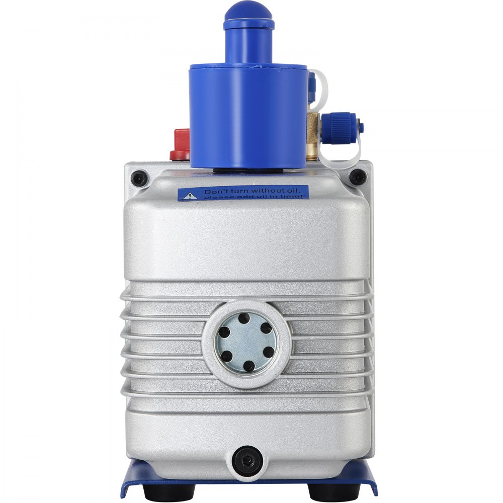 VEVOR 10CFM Pompa per Vuoto Rotativa Palette per Refrigerante 1HP,  Pompa del Vuoto del Condizionatore d'Aria 550ml, Pompa a Vuoto per l'Aria condizionata Domestica, la Manutenzione di Automobili Ecc
