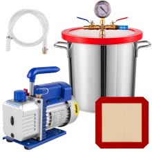 VEVOR 3CFM 220 V / 50 Hz Pompa Vuoto del Refrigerante 3 Galloni Kit HVAC Pompa Vuoto per Degasaggio del Refrigerante