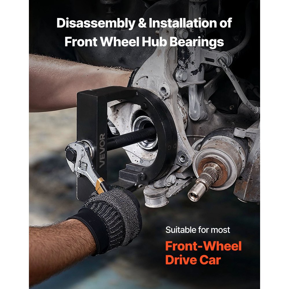 VEVOR Master Wheel Hub & Bearing Remover & Installer Kit, Fits Most Front-Wheel Drive Vehicles, Front Wheel Bearing Removal Tool, Wheel Bearing Installer Kit, Easy Bearing Swaps with No Press Required