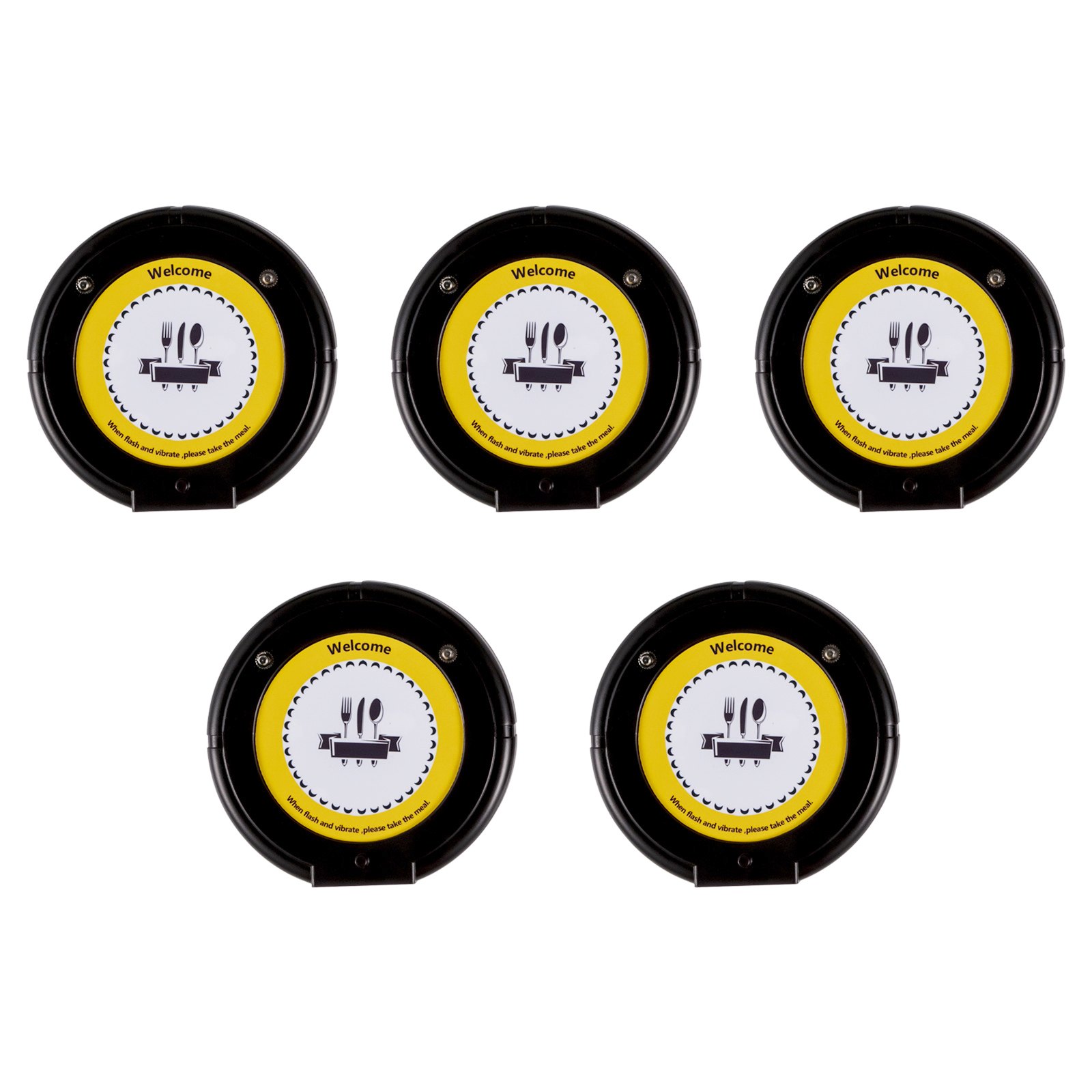 Vevor Sistema Di Chiamata Wireless Con 1 Trasmettitore 5 Cercapersone Ristorante