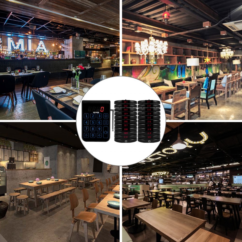 Vevor 20 Pezzi Cercapersone Ristorante Sistema Di Chiamata Pager Ristorante