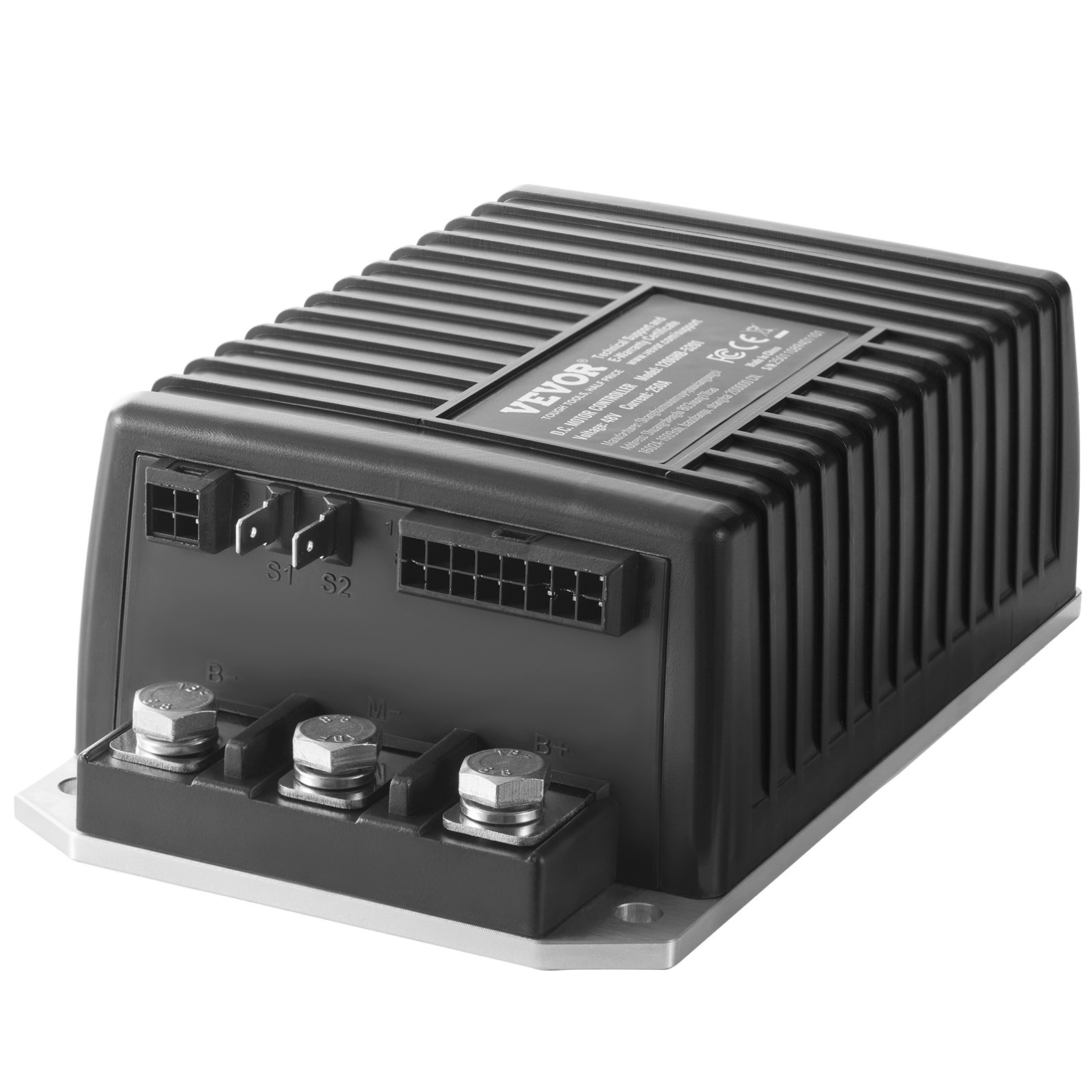 VEVOR Regolatore di Velocità del Motore CC Sostitutivo per Carrelli da Golf Club Car EZGO TXT, IP65, Alloggiamento in Lega di Alluminio e ABS, Compatibile con i Modelli 1206HB-5201 48V 250A