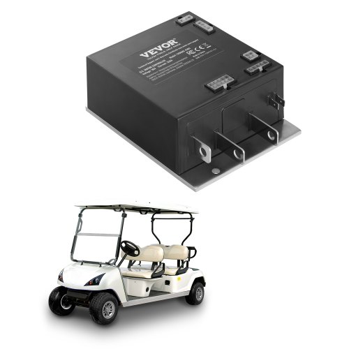 VEVOR Regolatore di Velocità del Motore CC Sostitutivo per Carrelli da Golf Club Car EZGO TXT 2000-2009, IP65, Regolatore in Lega di Alluminio e ABS, Compatibile con i Modelli 1206MX-4301