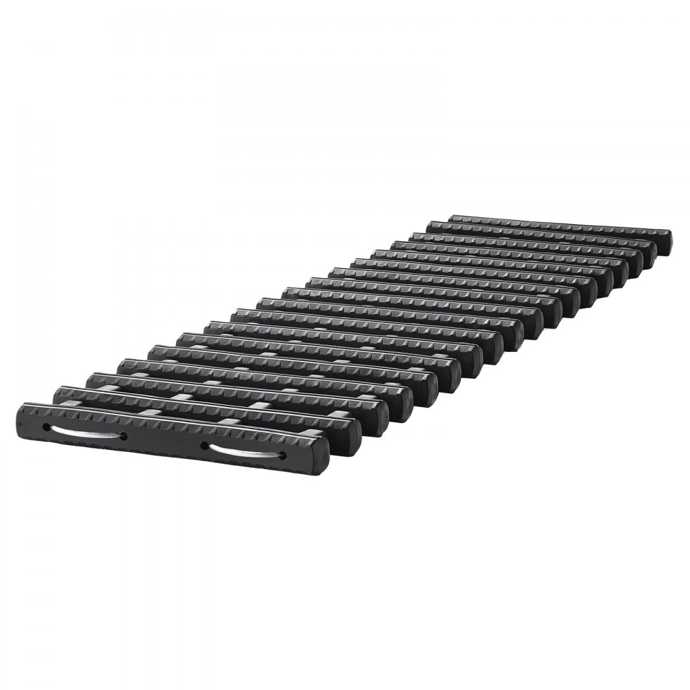 VEVOR 7 Tonnellate Traction Boards con Materiale TPR, Assi di Recupero per Veicoli Fuori Strada, Coppia di Tappetini di Trazione per Pneumatici su Terreni Sciolti, con Borse, Corte, Nere, 2 Pezzi