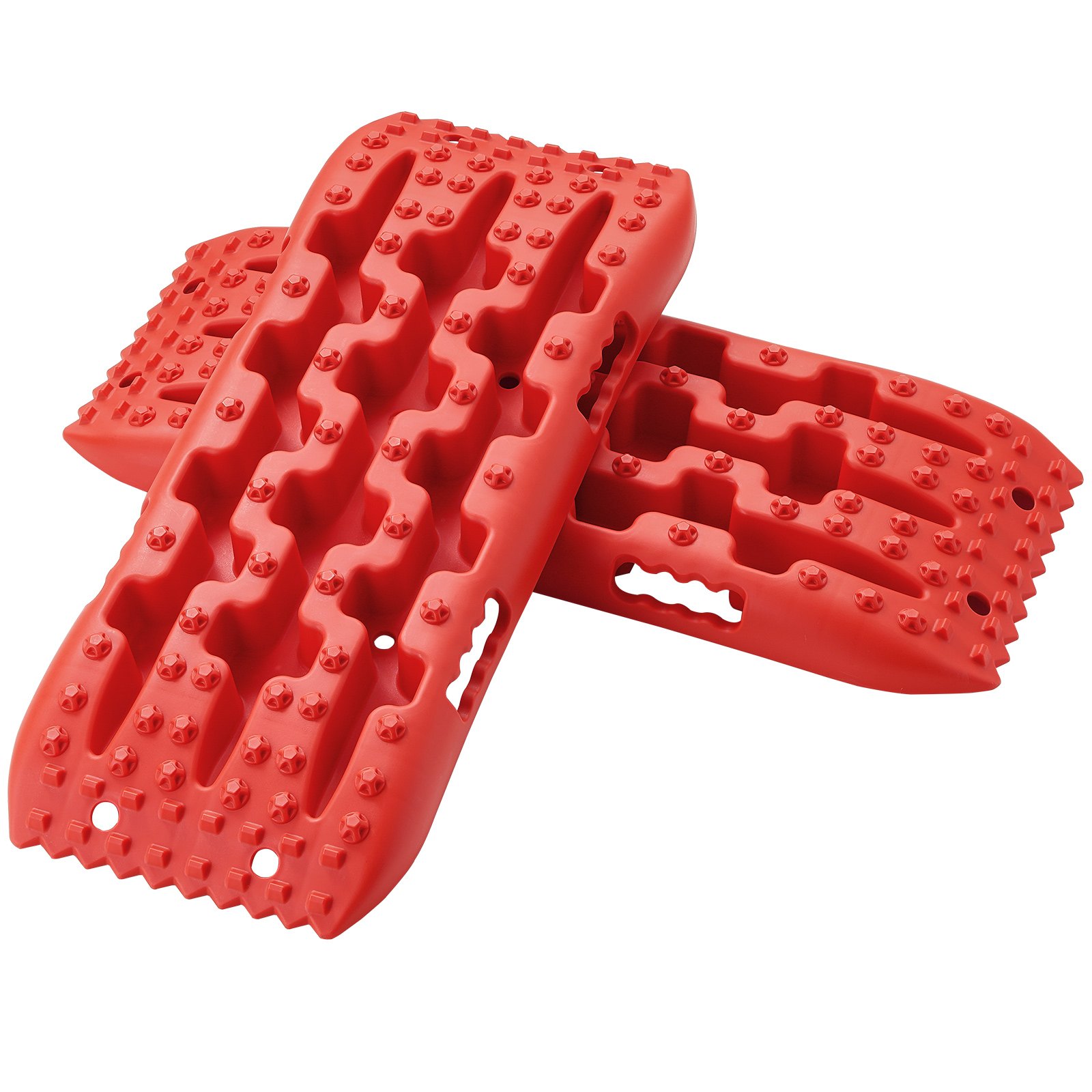 VEVOR Pannelli Trazione per Veicoli Materiale PP, Pannelli di Recupero per ATV/Automobili/Pickup/SUV/RV, Tappetini Trazione 692 x 278 x 68 mm per Pneumatici su Neve, Sabbia, Fango e Terreno Sciolto