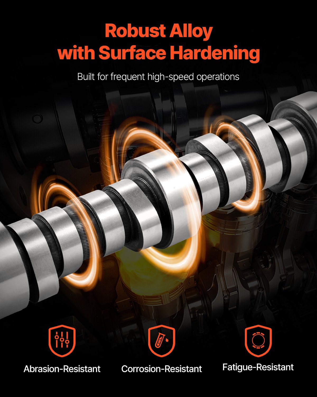 VEVOR Engine Camshaft, 12625437 SP011-16 Cam Replacement, Compatible with Norris trucks from 1999-2013 GM Gen3/4, LS Truck Engine 4.8L, 5.3L, 6.0L, and 6.2L