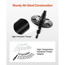 VEVOR Kit di Strumenti per Rimozione Installazione di Estrattori per Bilanciatori Armonici, Kit per Installazione di Bilanciatori Armonici in Acciaio, Volani, Pulegge dell'Albero Motore