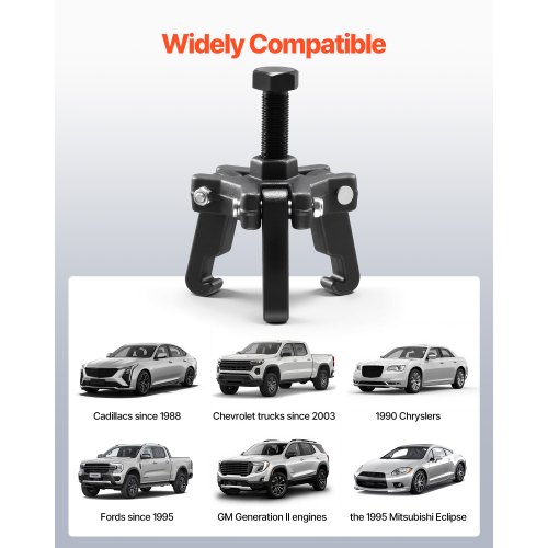 Harmonic Balancer Puller KD Tools 228675 Yoke &amp; Screw Swivel - Replacement Part For Harmonic Balancer Installer