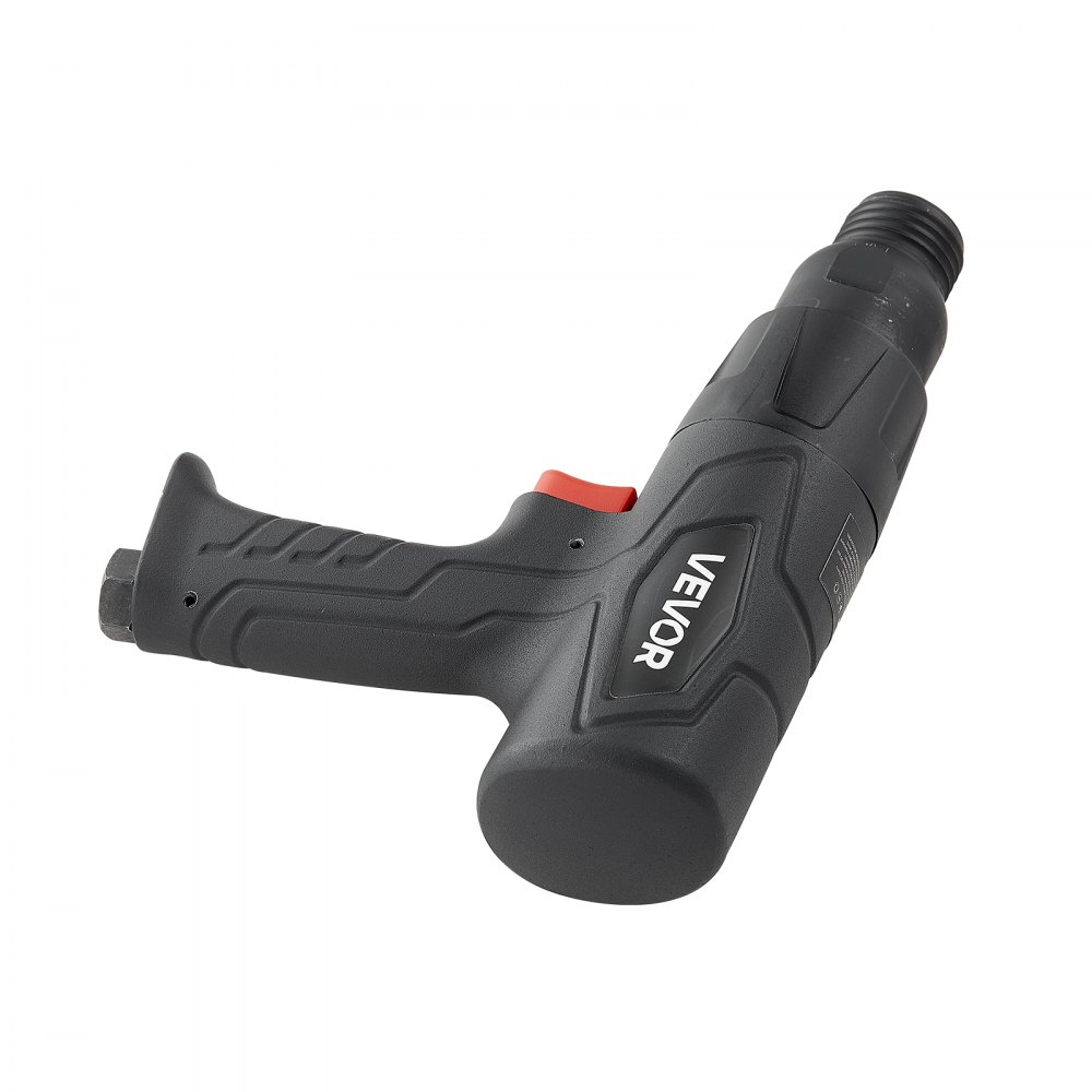 VEVOR Martello Pneumatico 2500-2700 Colpi/min., Martello Scalpellatore Pneumatico Compatto, Corsa 7 cm, 4 Scalpelli da 17 cm, per Tagliare Metallo, Demolire Muri in Cemento, Scalpellare Pavimenti