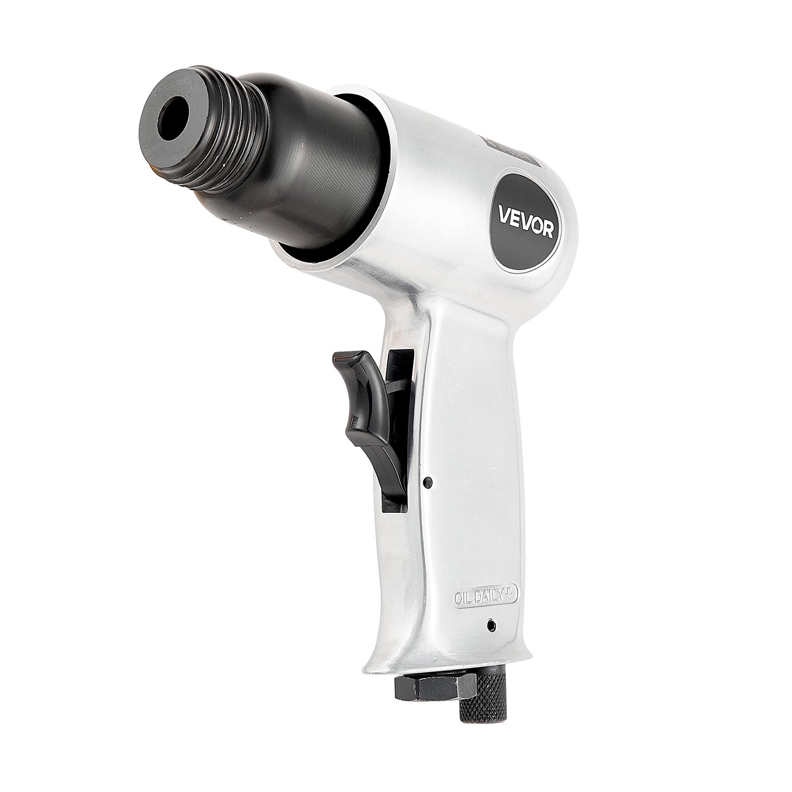 VEVOR Martello Pneumatico 4500 bpm, Scalpello Pneumatico Compatto, Corsa 4 cm, con 4 Scalpelli da 12 cm, Scrostatore ad Aghi per Tagliare Metallo, Demolire Muri di Cemento, Scalpellare Pavimenti