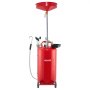 VEVOR Serbatoio di Scarico dell'Olio Esausto 79,5 Litri, Scaricatore Pneumatico Portatile per Olio con Imbuto Altezza Regolabile con Ruote, Drenaggio per Trasferimento Carburante per Officine