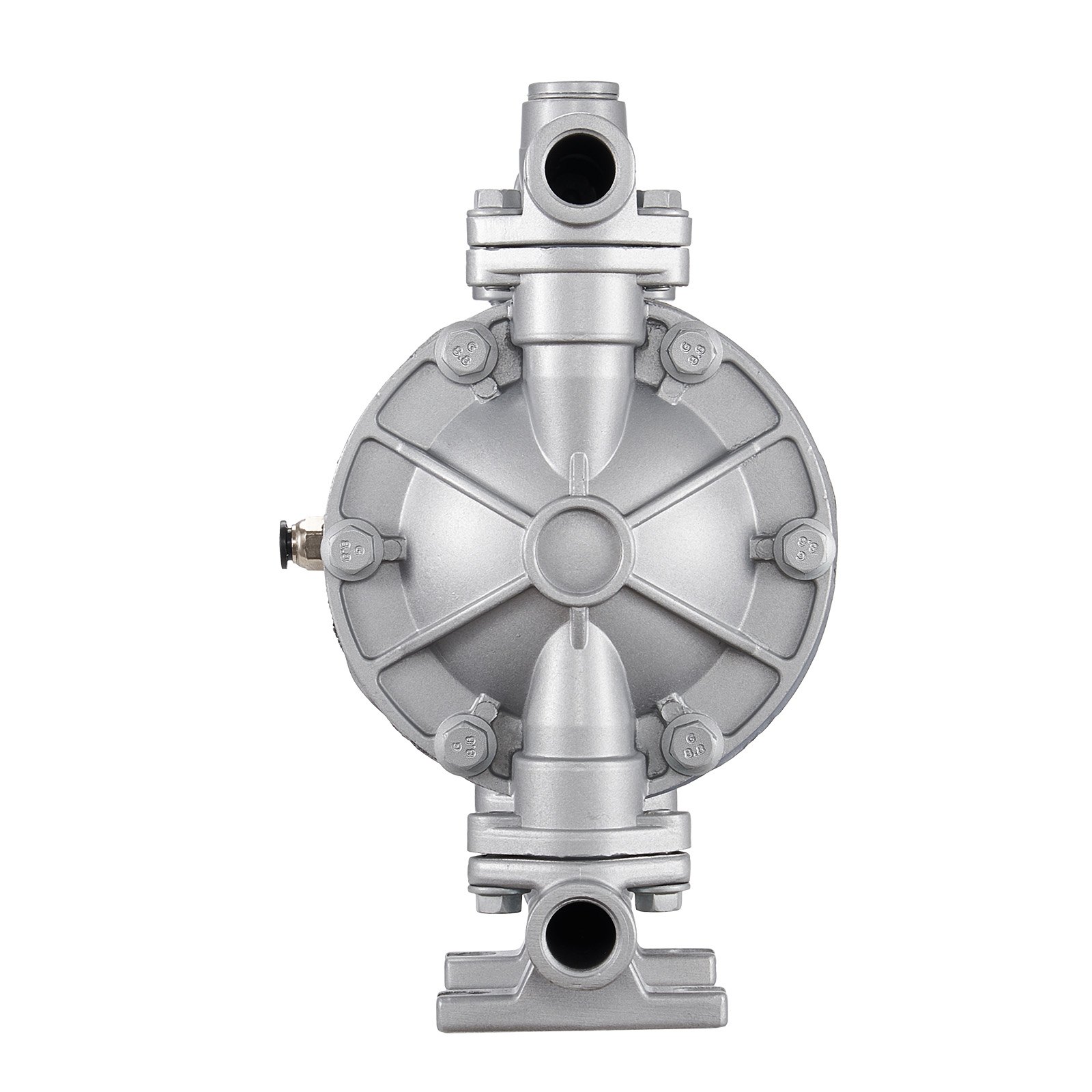 VEVOR Pompa Pneumatica a Doppia Membrana 25 L/min Prevalenza max. 68,88 m, Pompa Pneumatica per Trasferimento di Olio max. 100 PSI, Lega di Alluminio, per Gasolio, Cherosene