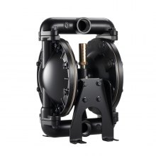 VEVOR Pompa Pneumatica a Doppia Membrana, 132 L/min, Ingresso e Uscita da 25,4 mm, Pompa di Trasferimento Pneumatica, Corpo in Lega di Alluminio, Azionata ad Aria per Diesel, Grasso