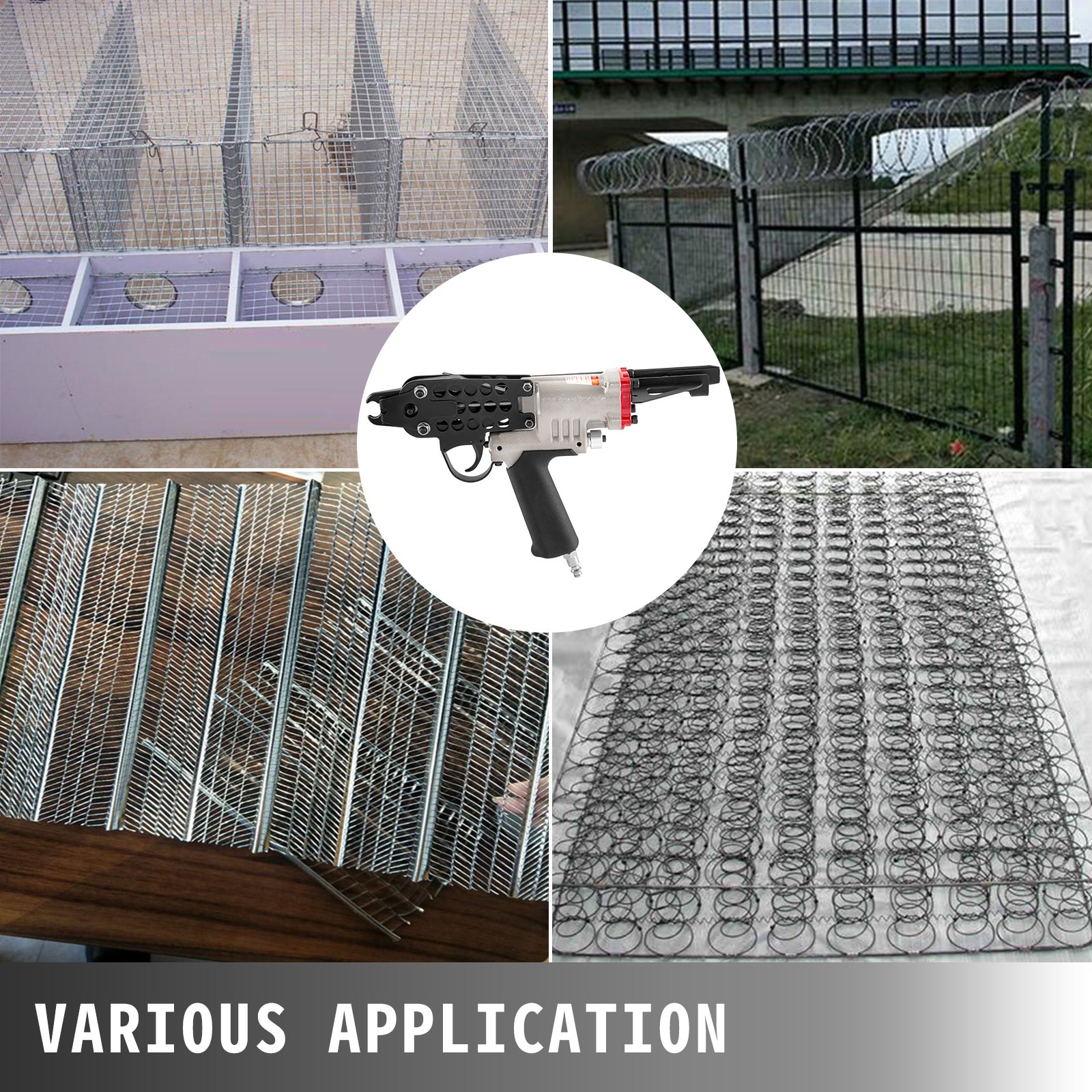 Sc7c Pinza Pneumatica 19mm 16ga Con 500 Pzz Anello C Capacità Da 100 Pezzi