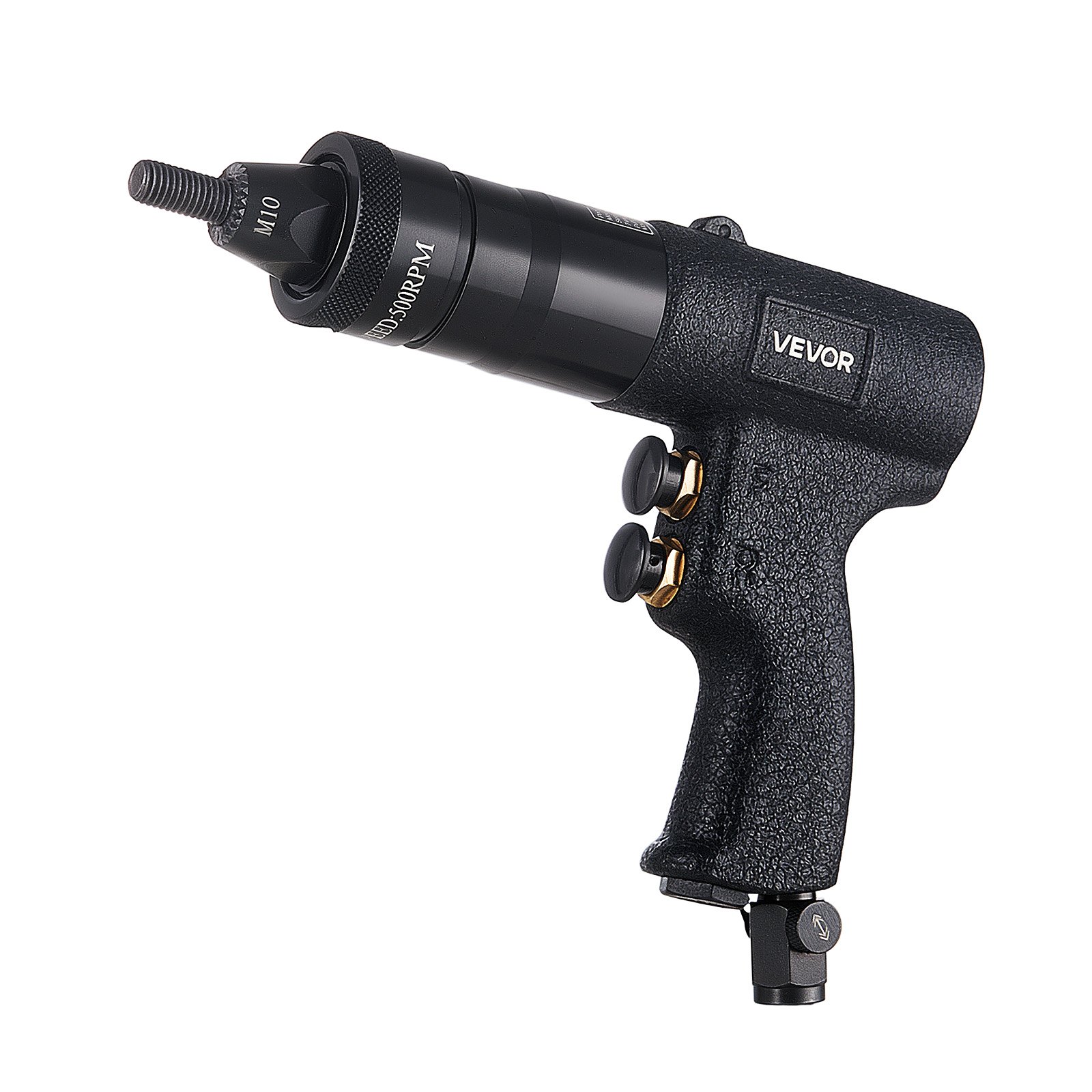 VEVOR Kit Rivettatrice Pneumatica per Inserti Filettati, 20 Pezzi Mandrini, Mandrini M5 M6 M8 M10, Forza di Trazione 1134 kg, Interruttore Avanti/Indietro, per Auto, Edilizia e Produzione Industriale