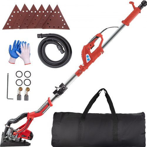 Vevor Levigatrice Murale Telescopica Per Cartongesso 850w Rpm 1750 Giri/min