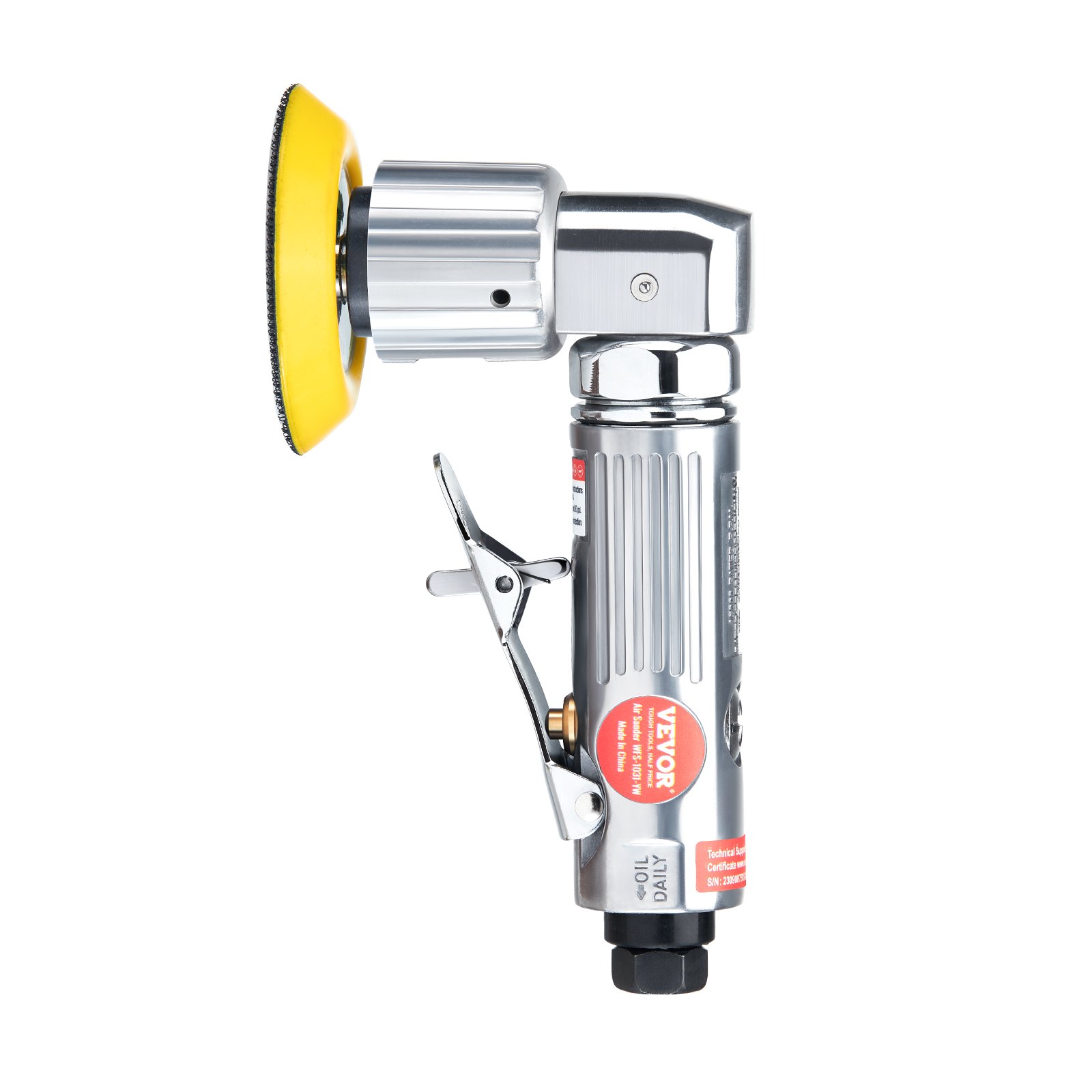 VEVOR Mini Levigatrice Pneumatica 25/50/76 mm Kit Levigatrice Orbitale ad Aria Compressa Velocità 15000 Giri/min, Kit Levigatrice per Carrozzeria 58 Pezzi, Mini Lucidatrice Orbitale ad Aria Compressa