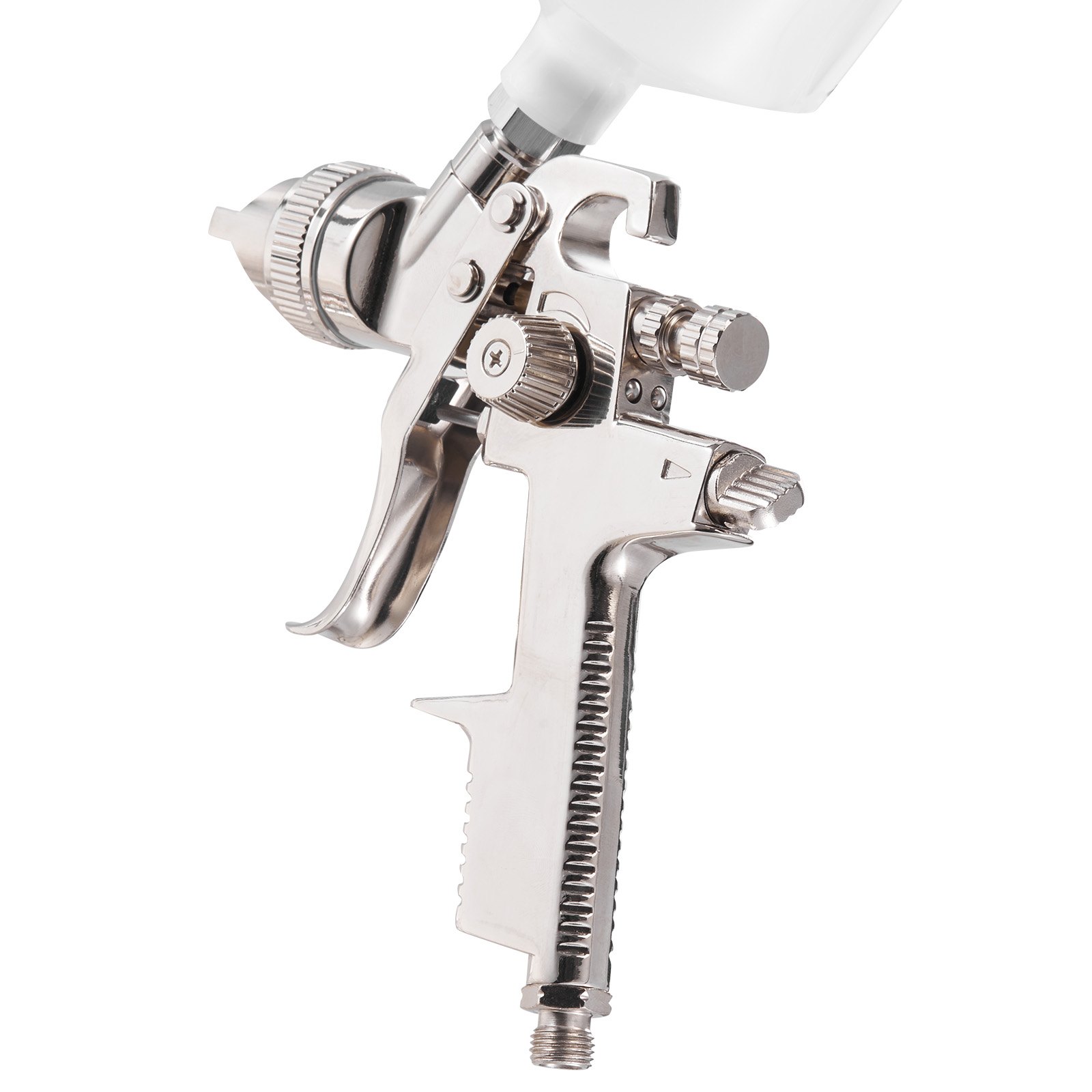 VEVOR Pistola a Spruzzo Pneumatica a Gravità LVLP 600mL con 3 Ugelli 1,3/1,4/1,7 mm, Kit di Spruzzatore ad Aria Compressa, Pistola per Verniciatura Pneumatica LVLP per Auto, Pareti