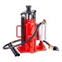 VEVOR Cric a Bottiglia Pneumatico Idraulico da 20 Tonnellate Intervallo di Sollevamento da 260 a 495 mm, Martinetto a Bottiglia Pneumatico Manuale con Pompa per Auto, Camion, SUV