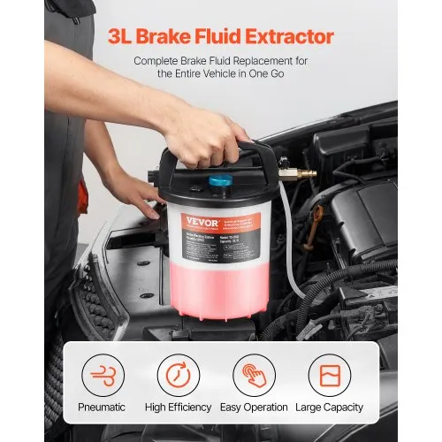 Kit 2 Pezzi Tubo Spurgo Freni Con Valvola Unidirezionale – Per Auto E Moto, Facile E Sicuro