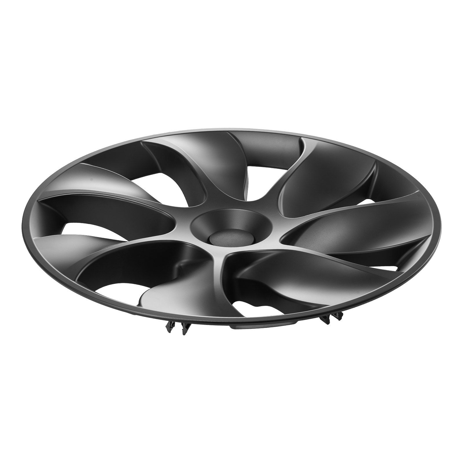 VEVOR Copricerchi Coprimozzo 528 mm Modello Y 2021-2023, Coprimozzo Completamente Aderente con Pulsante, Nastro Protettivo e Foro per Ugello della Valvola, Coprimozzo in ABS e PC con Elevata Rigidità