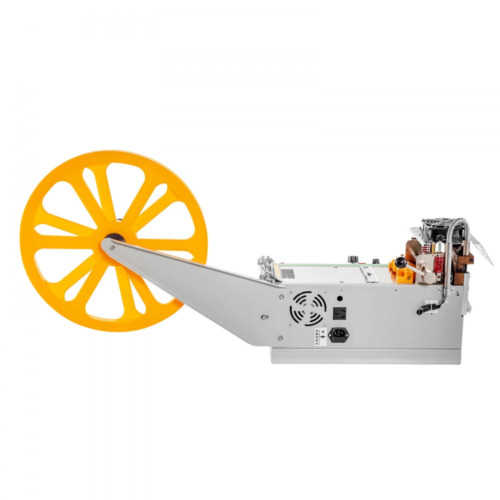 VEVOR Tagliatrice Automatica del Nastro a Freddo Digital Cutter 95mm / 3.7in Larghezza di Taglio per Nastro in Plastica Cintura Elastica con Cerniera in Velcro