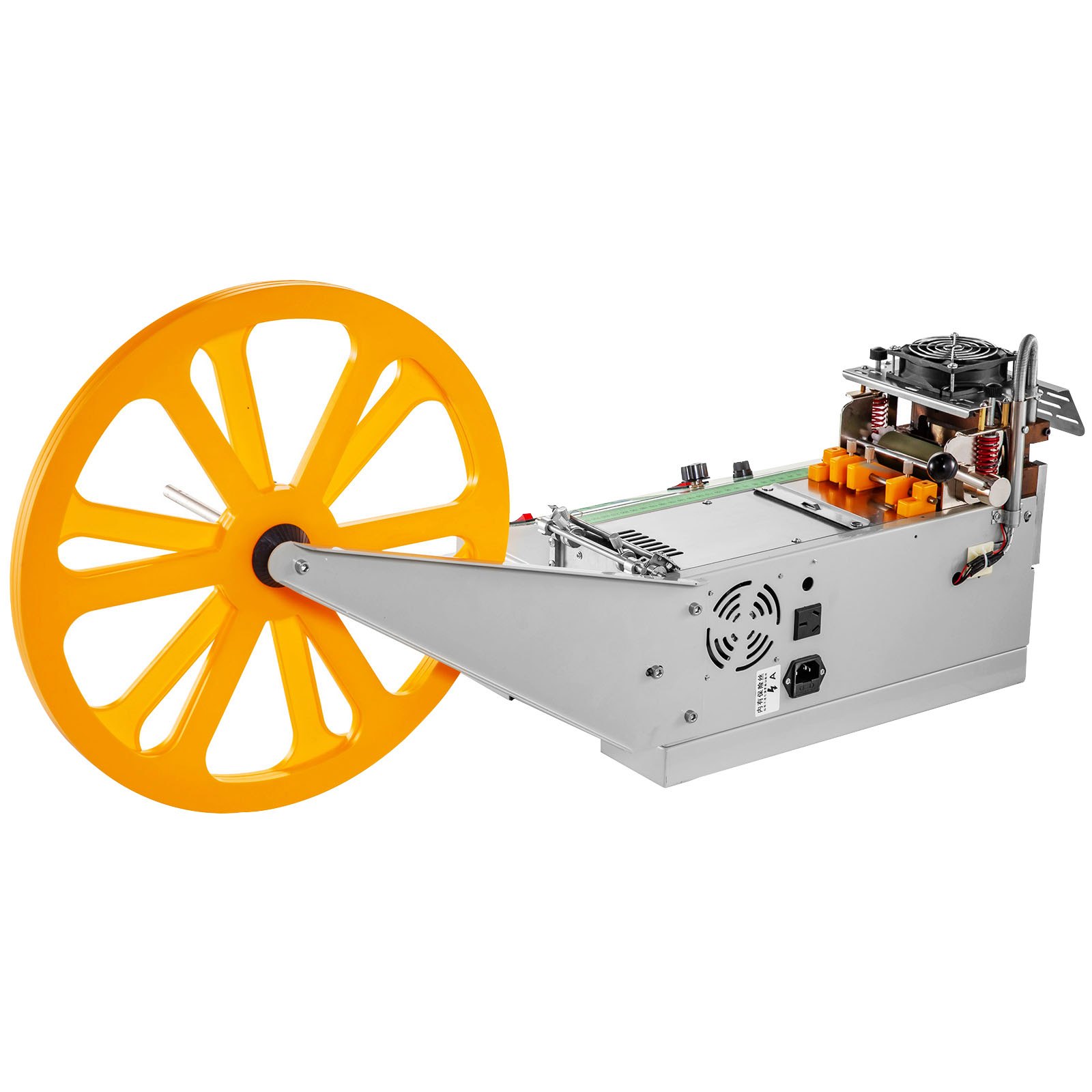 VEVOR Tagliatrice Automatica del Nastro a Freddo Digital Cutter 95mm / 3.7in Larghezza di Taglio per Nastro in Plastica Cintura Elastica con Cerniera in Velcro