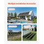 VEVOR Pannello Solare per Piscina Temperatura in HDPE 1235 x 3100 mm 1 Pezzo