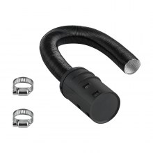 VEVOR Kit Tubo Flessibile di Aspirazione Aria per Riscaldatore Diesel da Parcheggio da 25 mm, Connettore per Uscita d'Aria Fredda Espandibile con Filtro e Fascette Stringitubo,  da 2 kW/5 kW/8 kW