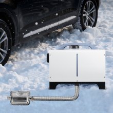 VEVOR Tubo Flessibile di Scarico per Riscaldatore Diesel in Acciaio Inossidabile da 149 cm, Connettore per Uscita d'Aria da Parcheggio da 2 kW/5 kW/8 kW con 2 Fascette Stringitubo per Manutenzione