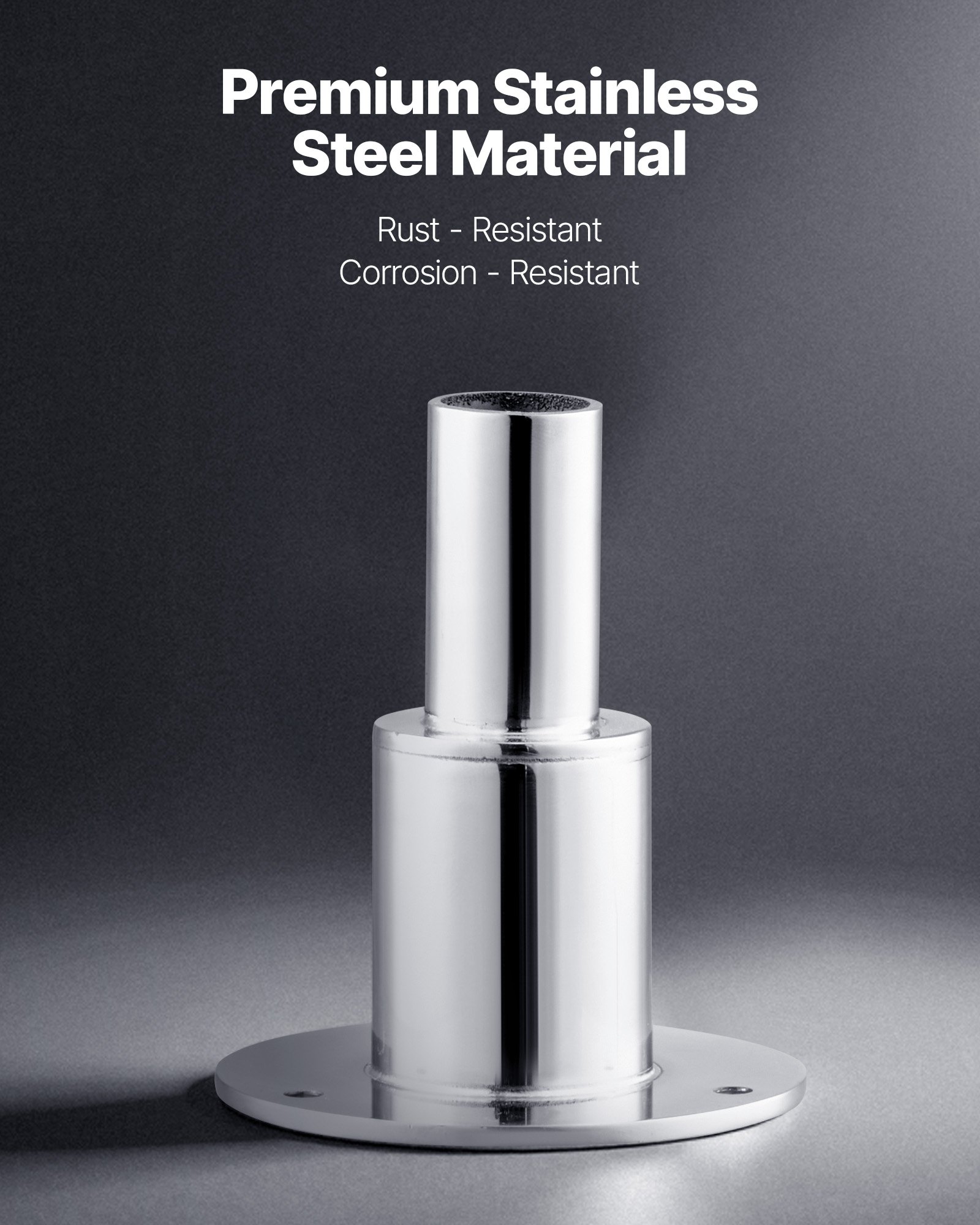 VEVOR Raccordo per Tubo di Scarico per Riscaldatore Diesel da 24 mm, Connettore per Coperchio di Scarico Dritto in Acciaio Inox 316 con Viti, Dadi e Guarnizione, per Riscaldatore da Parcheggio