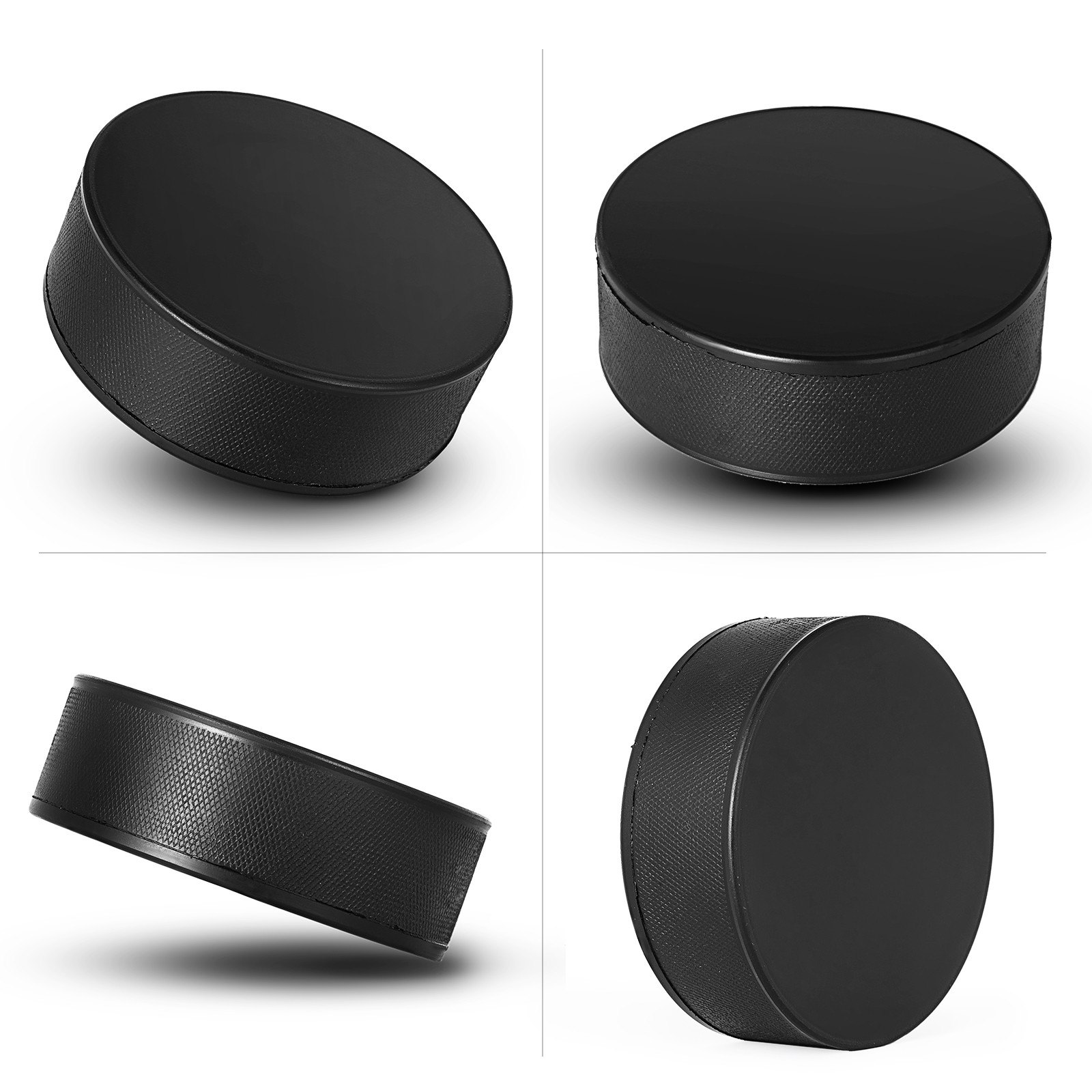 VEVOR 100 PZ Dischi da Hockey su Ghiaccio Standard Ufficiale Diametro 3 pollici