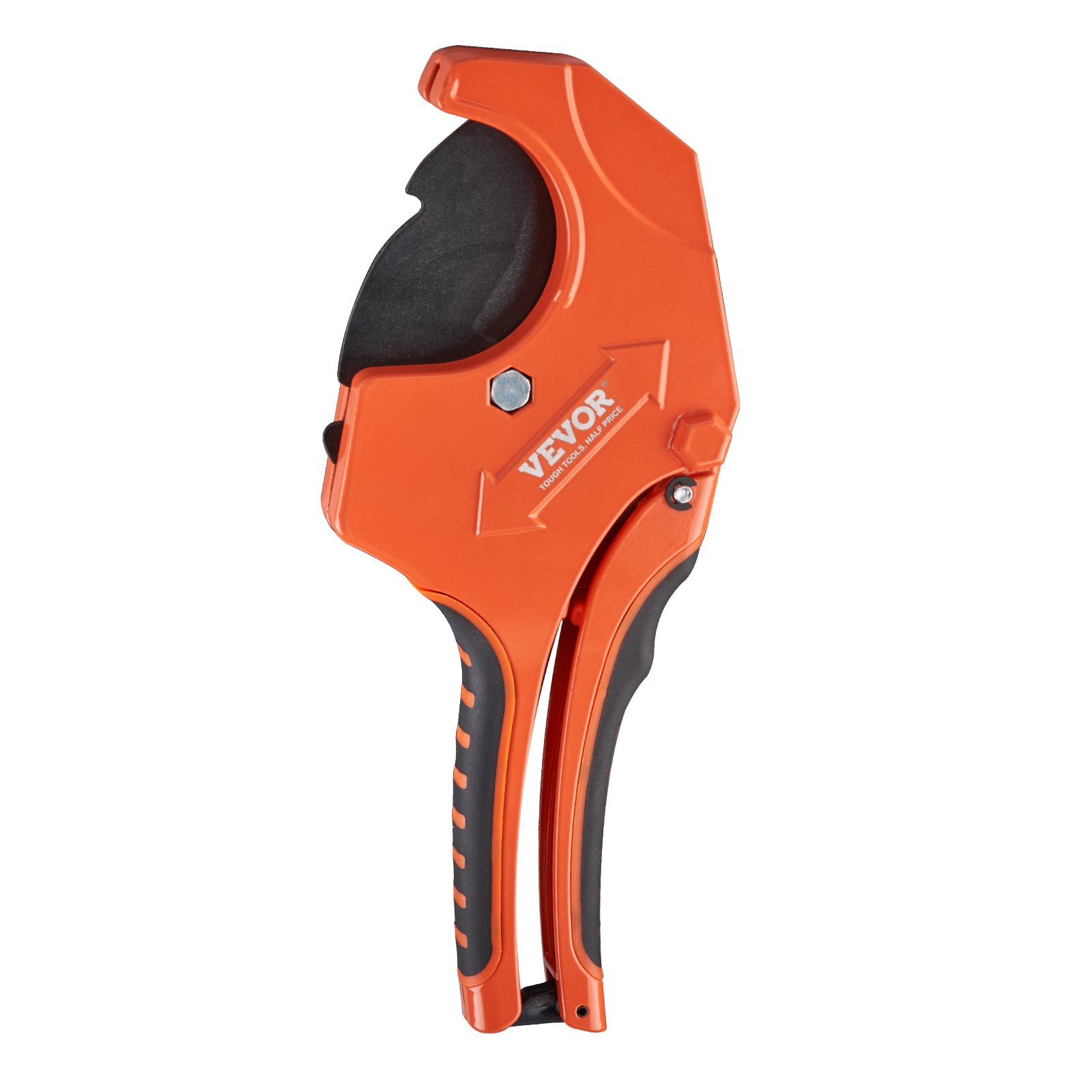 VEVOR Tagliatubi in PVC, Tagliatubi a cricchetto con diametro esterno 0-2-1/2", Utensile da taglio per tubi per carichi pesanti con lama SK5 di ricambio per tubi in PVC, CPVC, PP-R, PEX, PE