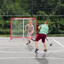 VEVOR Porta da Hockey in Acciaio Interni Esterni Rete Hockey Strada 137x112 cm