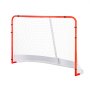 VEVOR Rete di Hockey per Strada, Porta da Hockey in Acciaio Interni Esterni, Set di Porte da Allenamento, Pro Regolamentare Ufficiale Porta da Hockey Portatile con Rete 183 x 122 cm, Bianco e Rosso