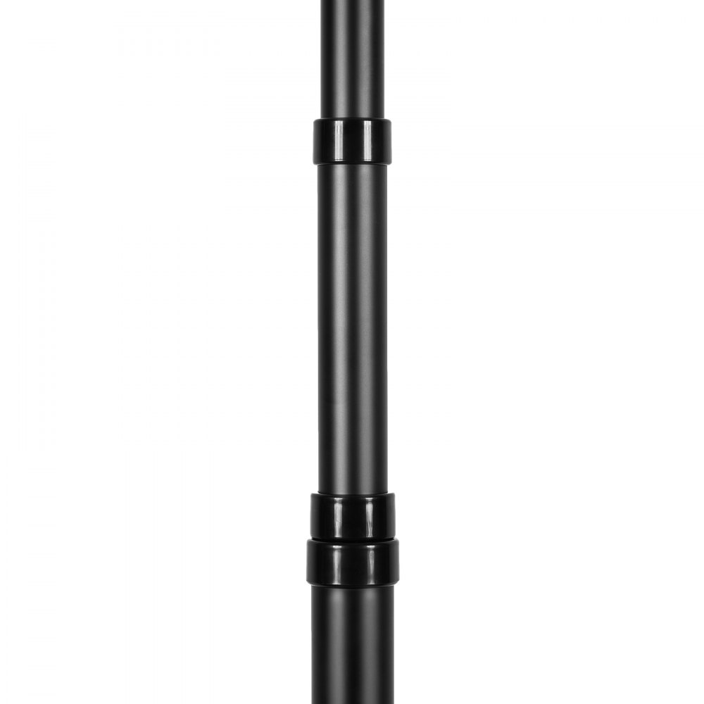 VEVOR Kit Asta Portabandiera Telescopica da 762 cm, Kit Asta Portabandiera in Lega di Alluminio Resistente Terreno Esterni, Kit Asta con 3 Modalità di Visualizzazione con Accessori, Asta Nero