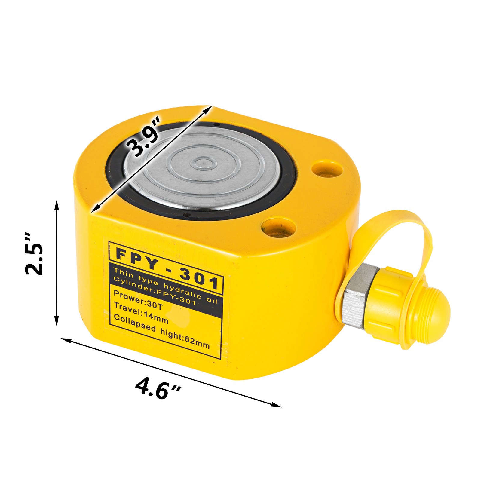 30t 14mm Cric Idraulico A Bottiglia Cilindro Idraulico Sollevamento Trazione