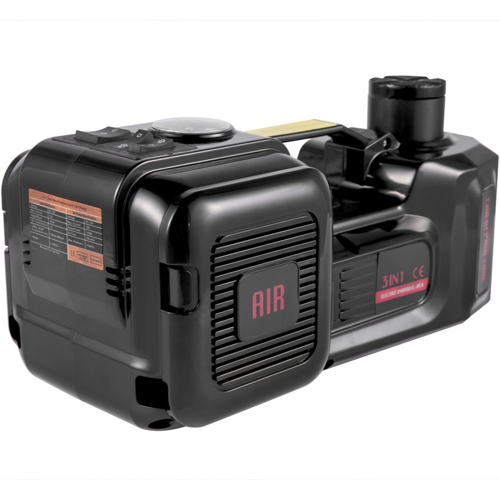 Vevor 3t Cric Martinetto Per Auto Idraulico Elettrico 12v Con Chiave Ad Impatto