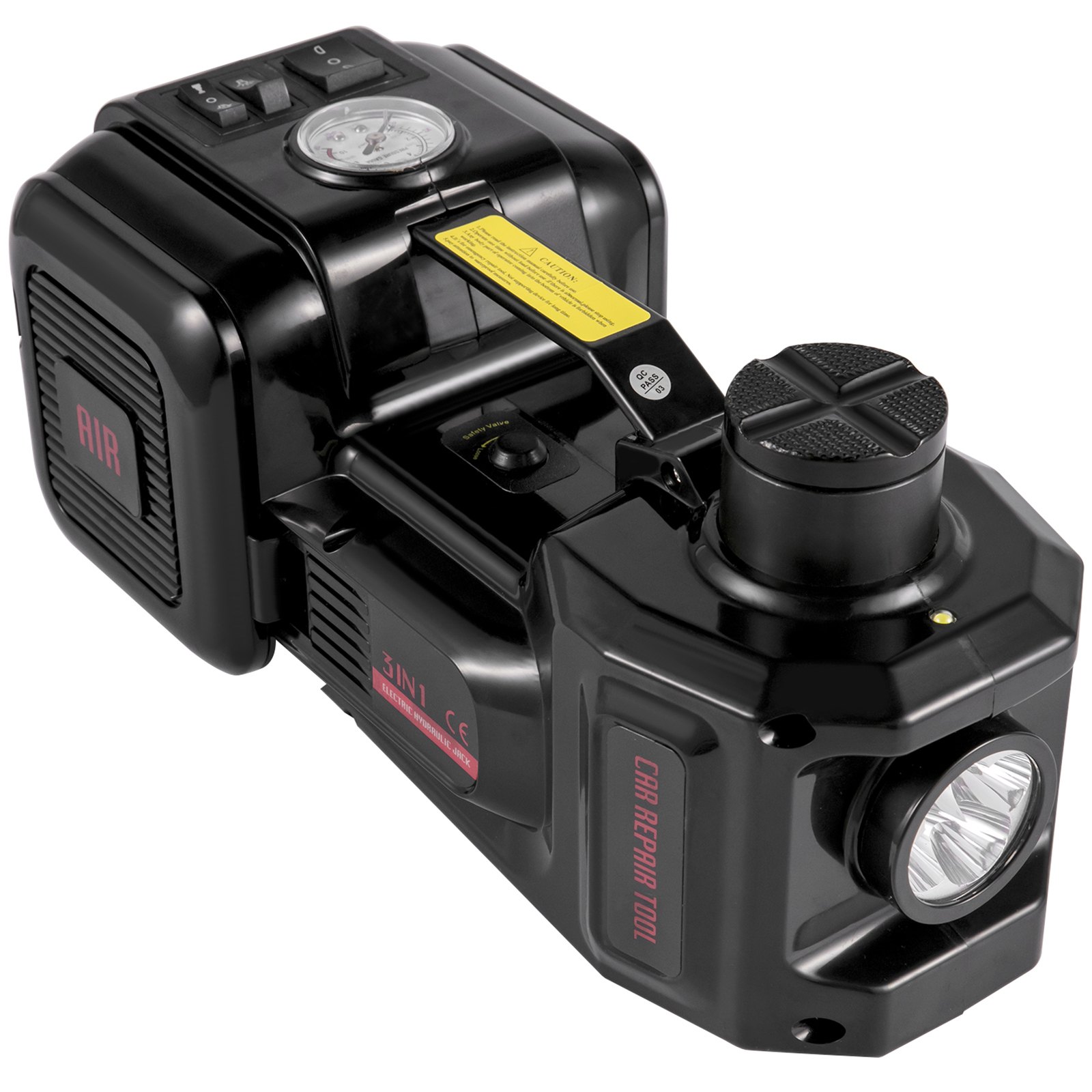 Vevor 3t Cric Martinetto Per Auto Idraulico Elettrico 12v Con Chiave Ad Impatto