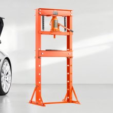 VEVOR Pressa Idraulica Manuale da Officina, Pressa da Officina Martinetto Telaio a H 20 T con Piastra di Pressatura Supporto Triangolare, Pressa Idraulica Stabile Regolabile per Pavimento da Garage