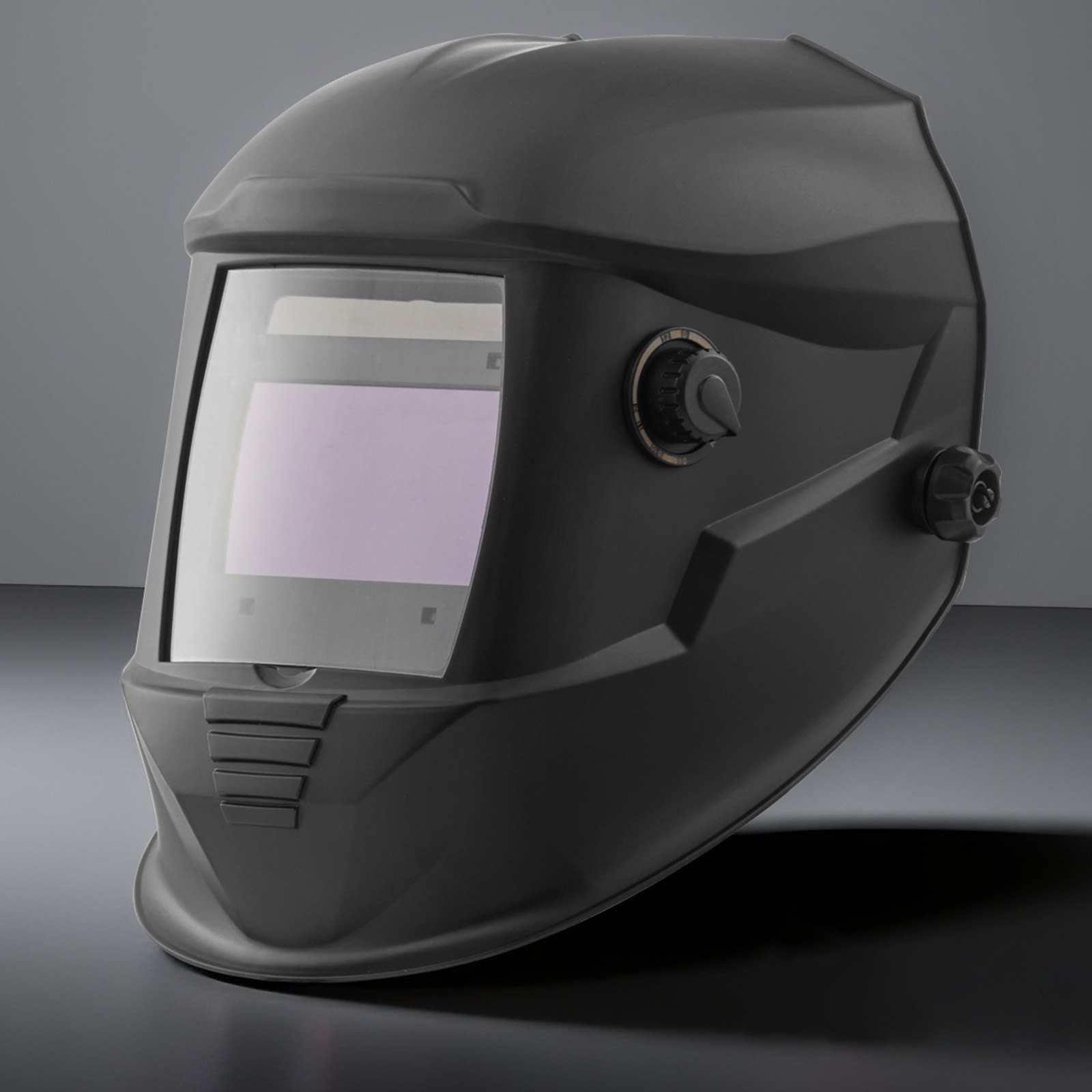 VEVOR Casco per Saldatura Auto-Oscurante, Cappuccio per Saldatura Energia Solare Colori Reali da 100 x 59,4 mm, 4 Sensori ad Arco, Tonalità 4/5-9/9-13 per Molatura TIG MIG ARC, Serie METIS