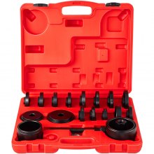 VEVOR Cuscinetto Ruota Anteriore Adattatori Estrattore, Set di 23 Pezzi Adattatori per Cuscinetti della Ruota Anteriore Acciaio per Officine di Riparazione Auto, Garage, Manutenzione di Automobili.