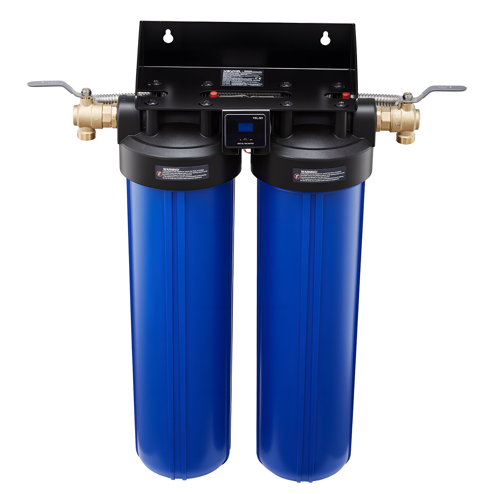 VEVOR Unità Demineralizzatore d'Acqua per Risciacquo Veicoli senza Aloni, Sistema di Deionizzazione d'Acqua Pulizia Camper Valvola Deviatrice Tester TDS Pressione Ingresso 3-8,6 MPa 360 x 210 x 665 mm