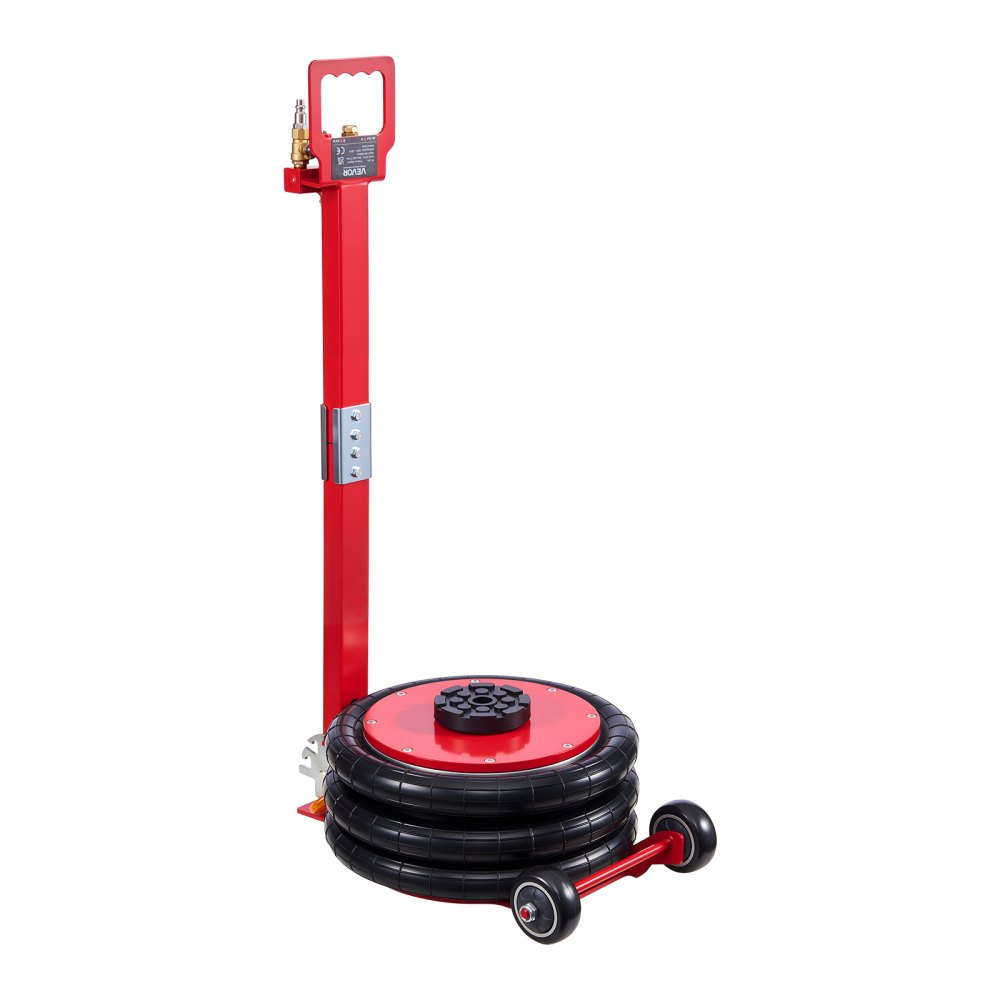 VEVOR Cric Pneumatico per Auto da 5 Tonnellate con 6 Tubi in Acciaio e Manico Lungo Regolabile, Altezza di Sollevamento da 140 a 464 mm, Sollevamento Rapido, Cric Pneumatico per Auto, SUV