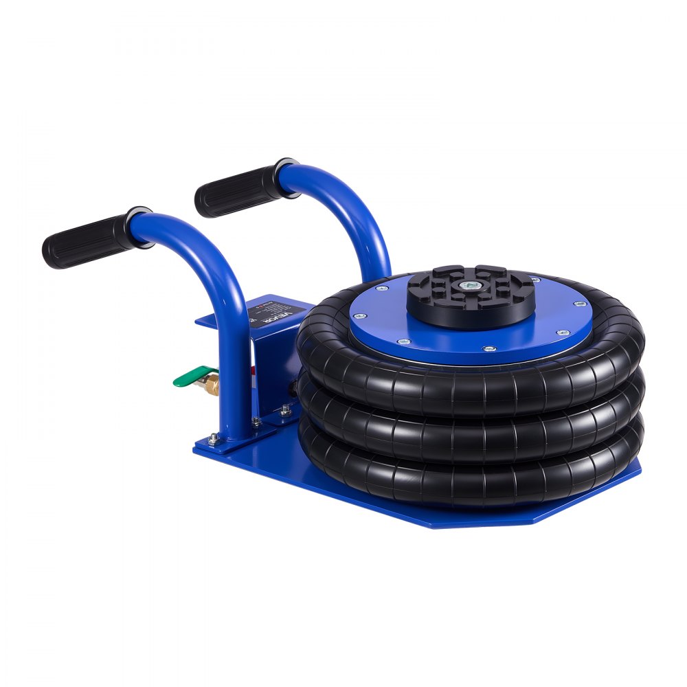 VEVOR Cric Pneumatico per Auto da 3 Tonnellate con 6 Tubi in Acciaio, Manico Corto e Tripli Airbag, Altezza di Sollevamento Massima di 45 cm, Sollevamento Rapido, Cric Pneumatico per SUV e Officine