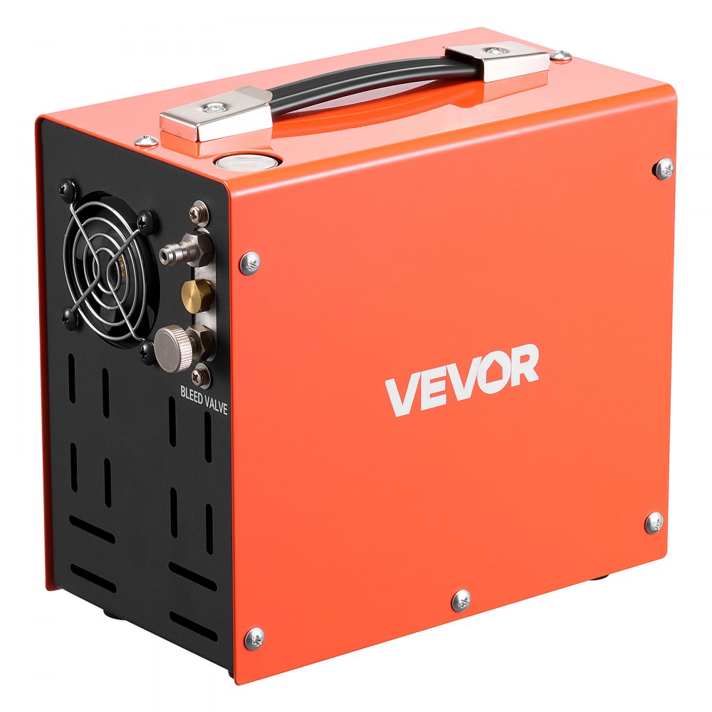 VEVOR Compressore ad Alta Pressione per PCP 4500 PSI 350 W CC12V/CA230V, Compressore per Carabina PCP con Convertitore Integrato, Arresto Manuale, Portatile per Paintball, Armi ad Aria Compressa