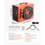 VEVOR Compressore ad Alta Pressione per PCP 4500 PSI 350W CC12V/CA230V, Compressore per Carabina PCP con Convertitore Integrato, Arresto Automatico, Portatile per Paintball, Armi ad Aria Compressa