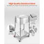 VEVOR Carrello Frigo con Ruote, 553 x 405 x 970 mm, Contenitore per Ghiaccio in Acciaio Inox su Ruote, Carrello Frigo da Esterno da 31 Litri con Ripiano, per Patio, Cortile, Bar per Feste