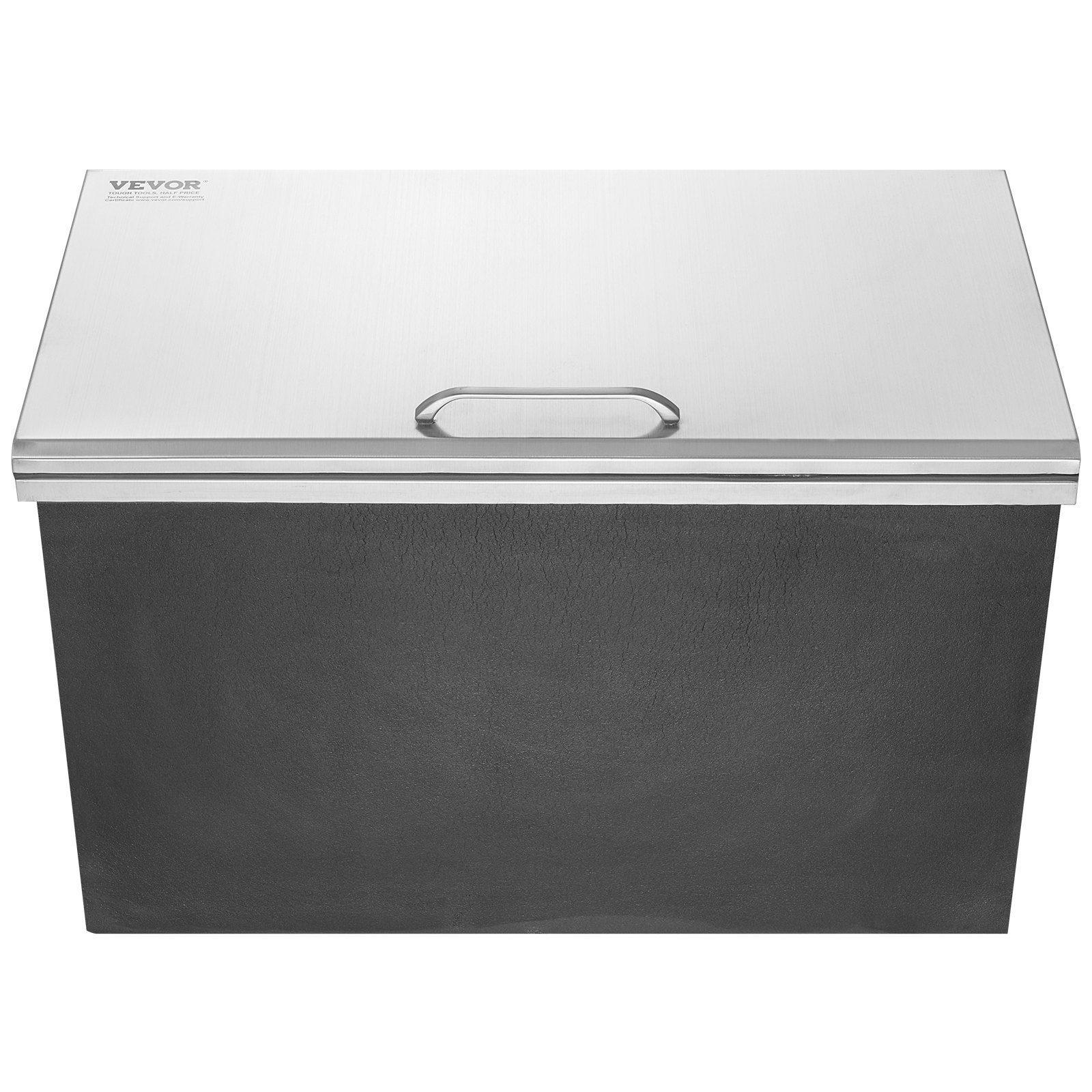 VEVOR Vaschetta per Ghiaccio da Incasso 78,37 L 610x508x382 mm, Ghiacciaia Coibentata in Acciaio Inox, Coperchio incernierato, Contenitore per Cubetti di Ghiaccio per Birra Fredda, Cucina, Bar
